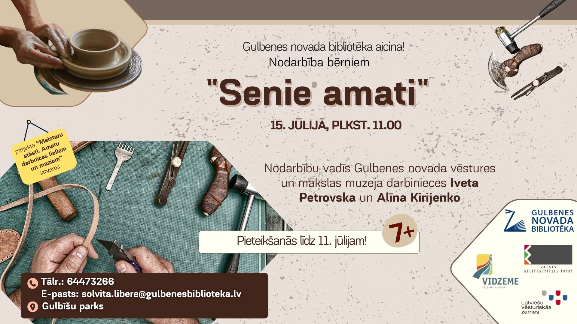 aicinam uz nodarbibu berniem senie amati projekta meistaru stasti