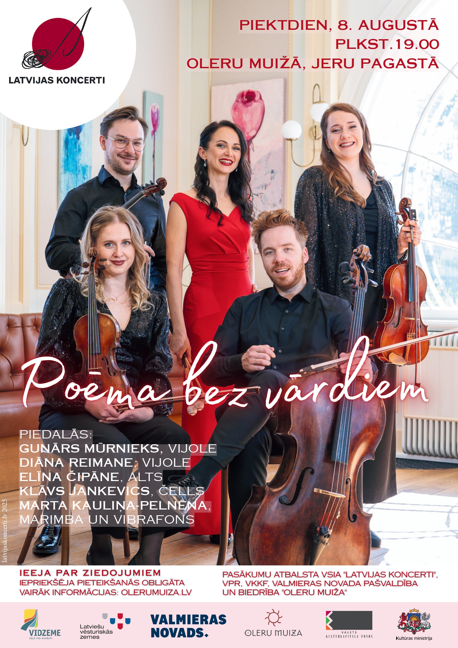 oleru muiza notiks kamermuzikas koncerts poema bez vardiem