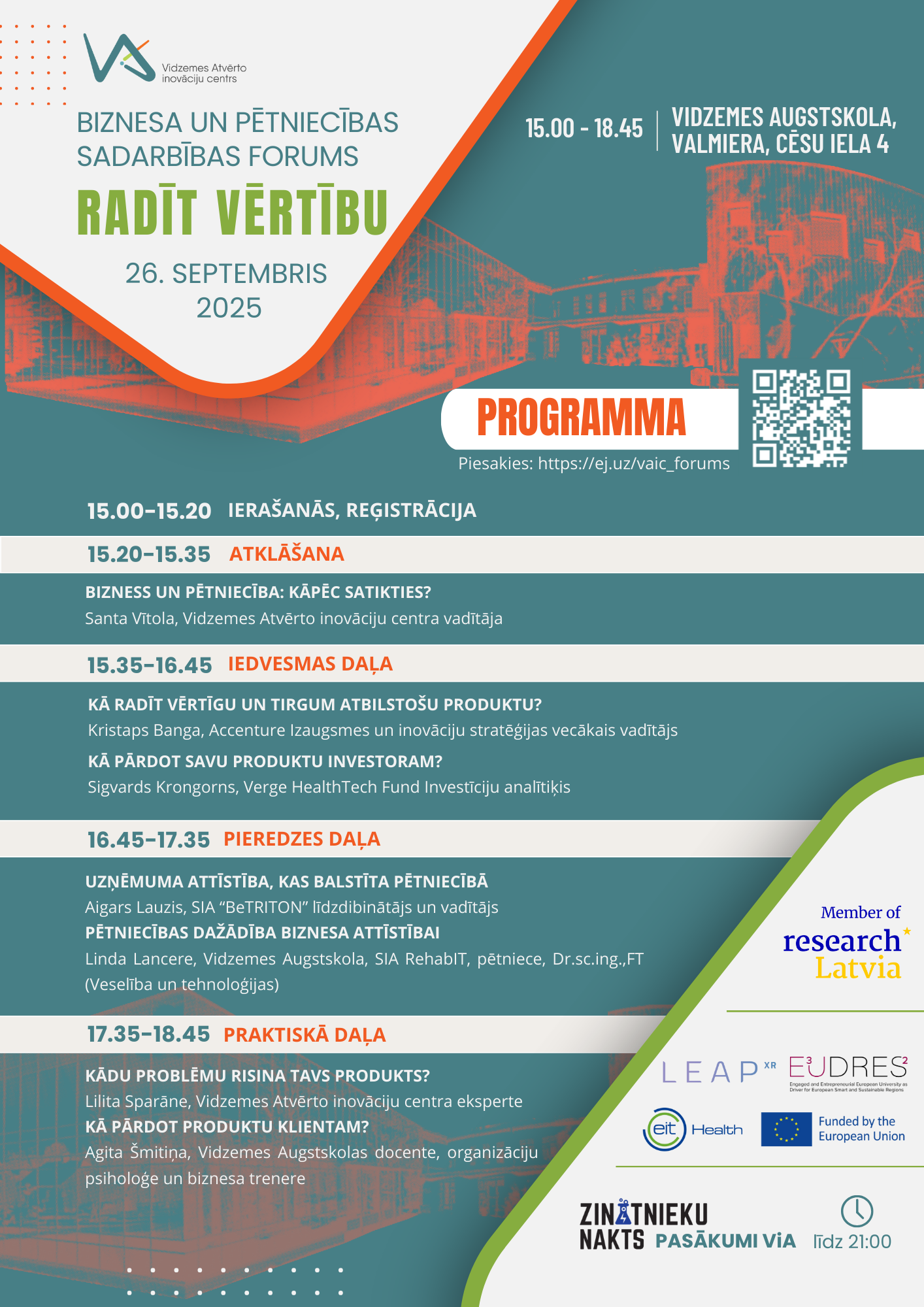 pirmo reizi norisinasies biznesa un petniecibas forums radit vertibu