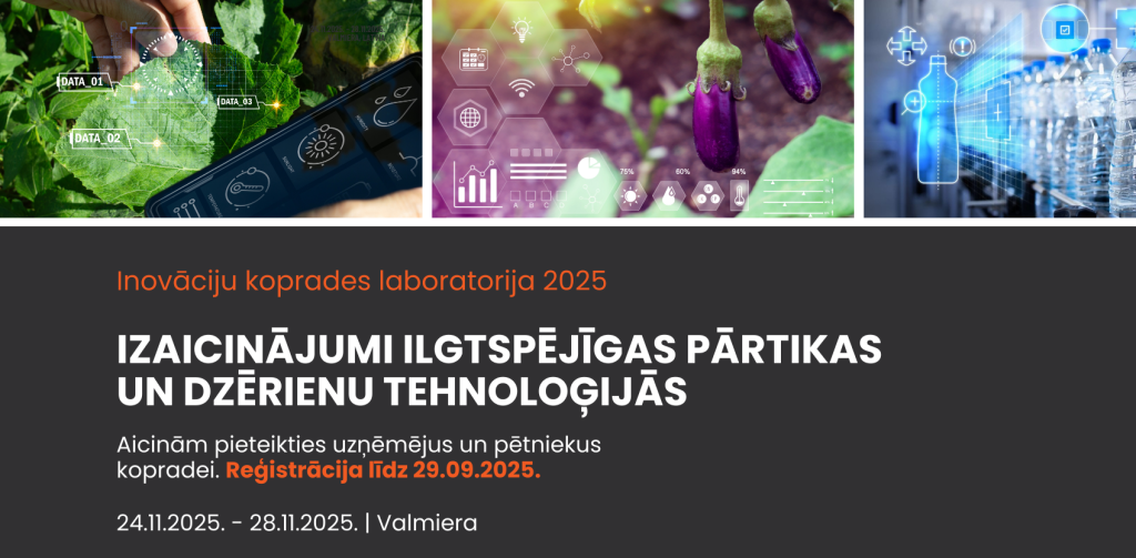 vidzemes uznemeji aicinati uz starptautisku kopradi novembri notiks inovaciju koprades laboratorija par ilgtspejigu partiku un dzerieniem