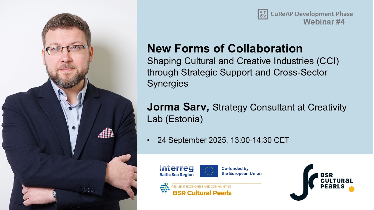 aicina uz seminaru par kulturas un radoso industriju lomu regionos