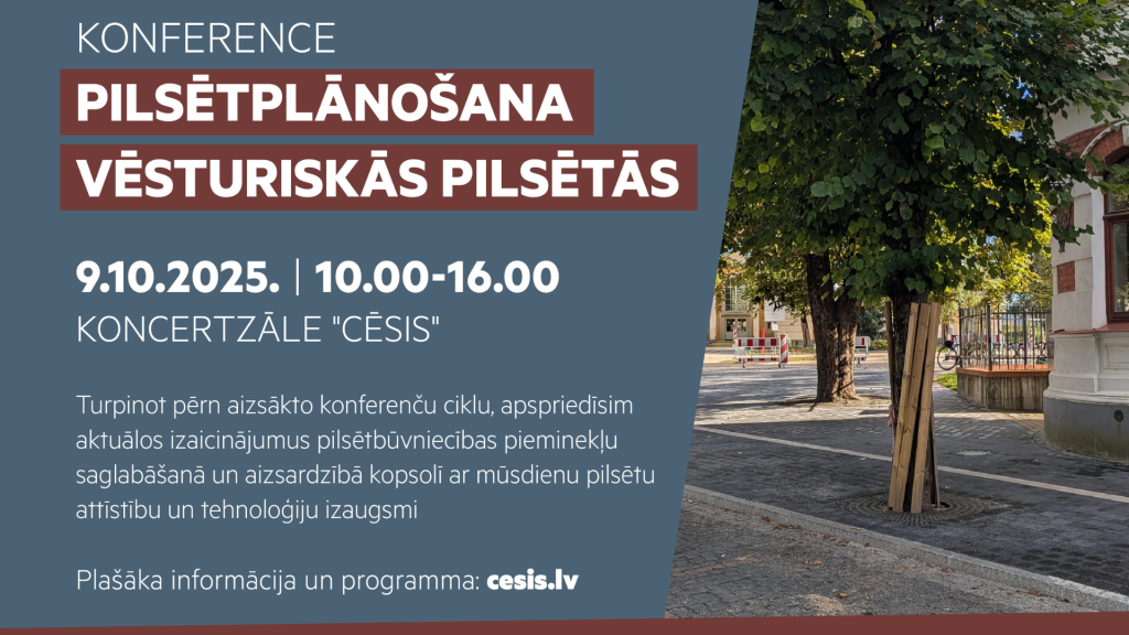 notiks konference pilsetplanosana vesturiskas pilsetas