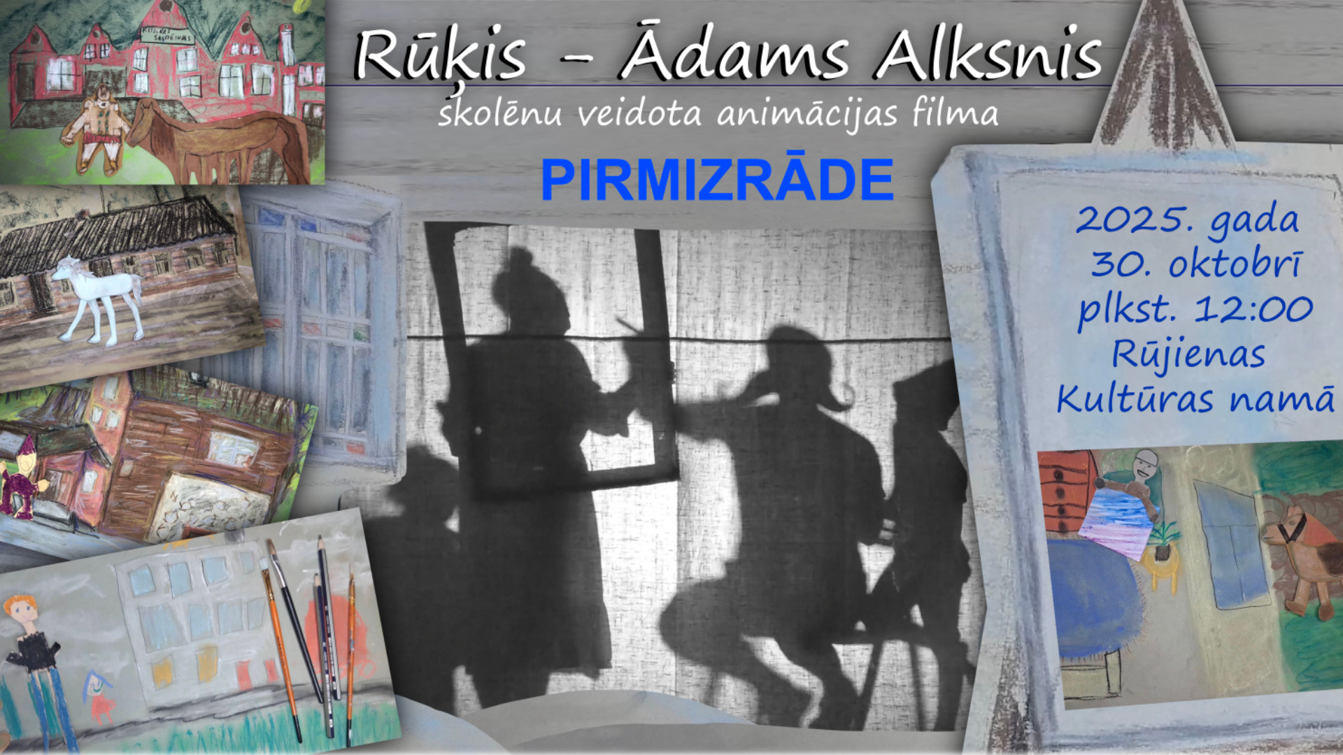 gaidama bernu veidotas animacijas filmas rukis adams alksnis pirmizrade