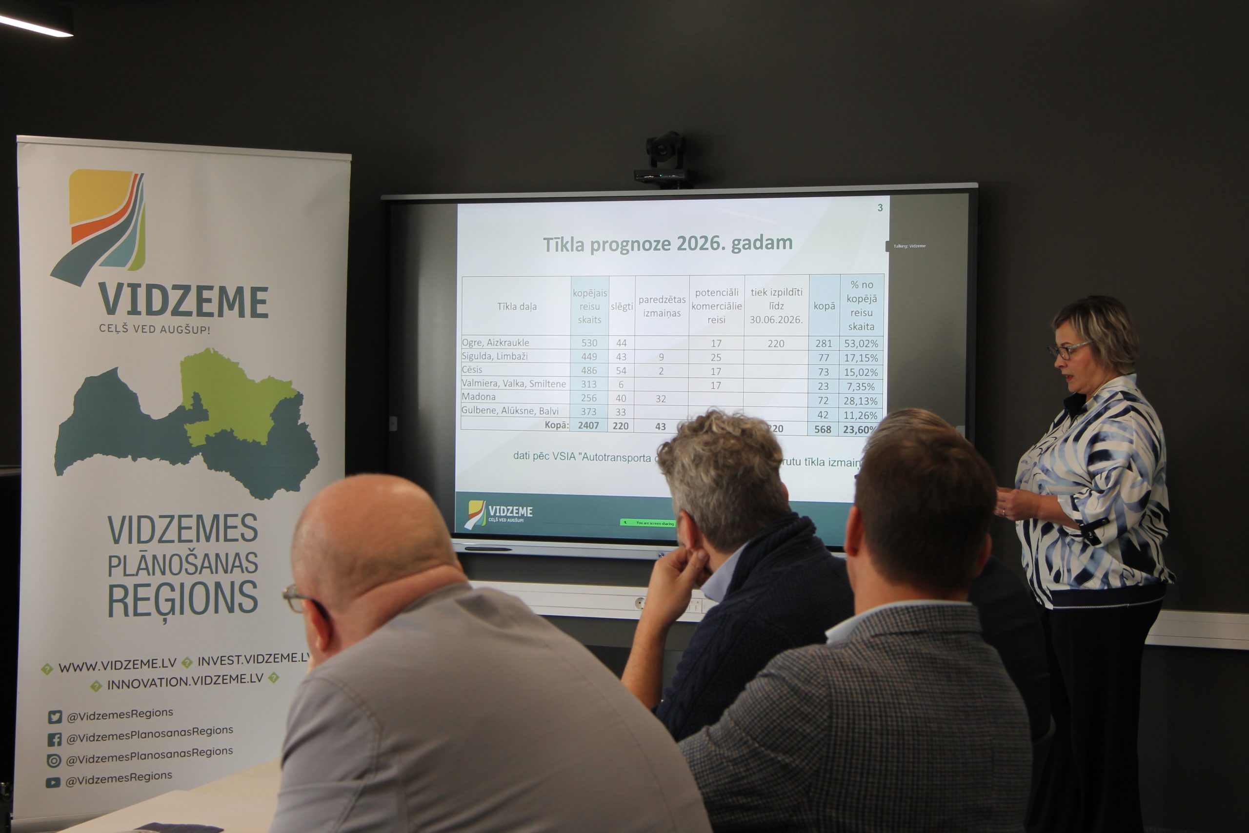 pec diskusijas ar satiksmes ministru sanemts solijums parskatit planotas sabiedriska transporta izmainas vidzeme