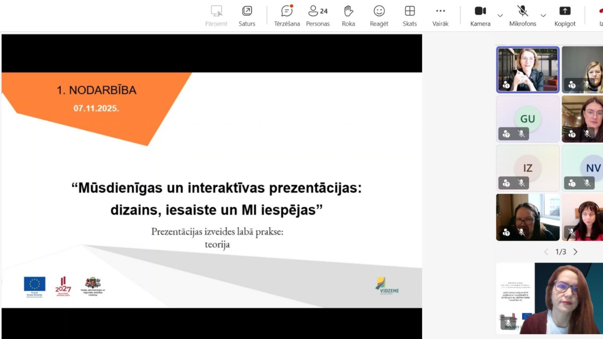 vidzemes planosanas regiona un pasvaldibu specialisti apgus jaunas prasmes musdienigu un interaktivu prezentaciju veidosana