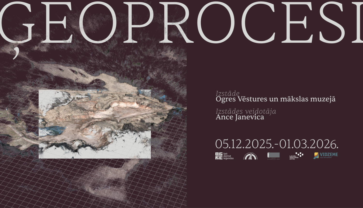 izstade geoprocesi ogre aicina domat par cilveka un dabas attiecibam