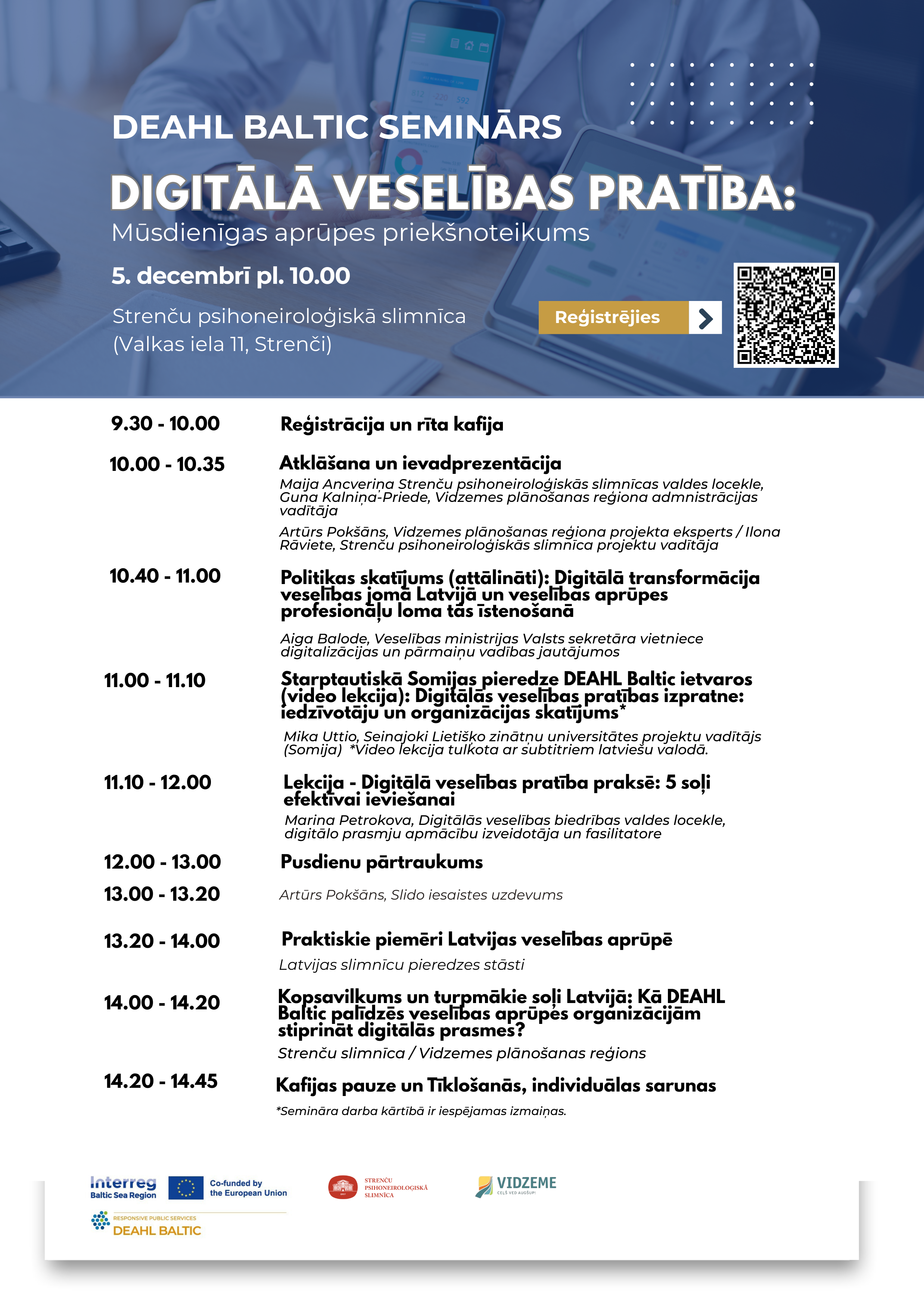 veselibas aprupes specialisti aicinati uz seminaru digitala veselibas pratiba musdienigas aprupes prieksnoteikums strencos