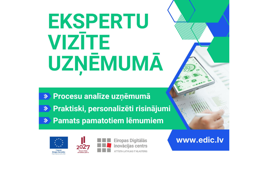vidzeme pieejama personalizeta ekspertu vizite procesu digitalizacijai un automatizacijai