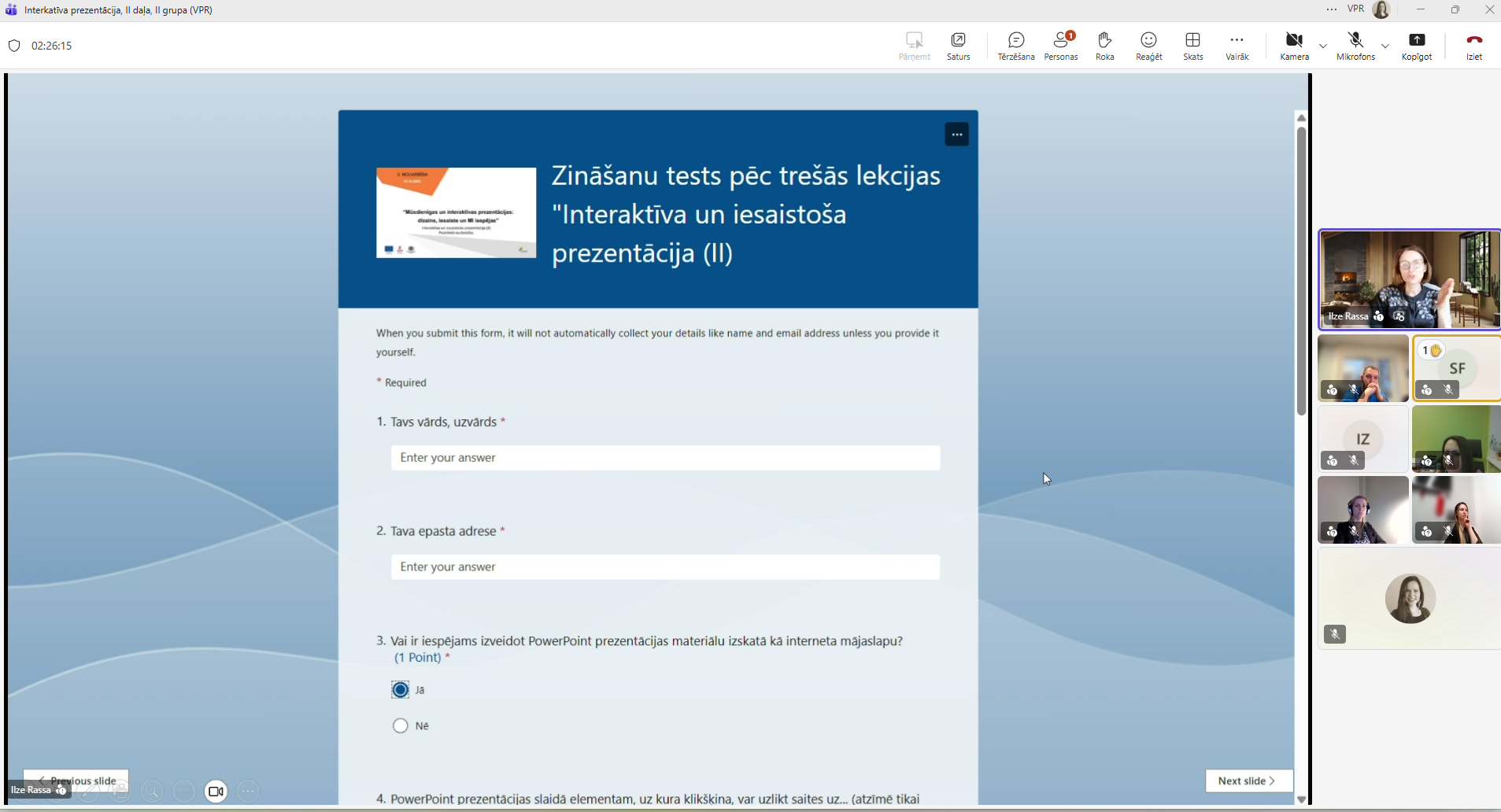 profesionalaja izaugsme robezas nepastav nosledzies apmacibu cikls musdienigas un interaktivas prezentacijas dizains iesaiste un mi iespejas