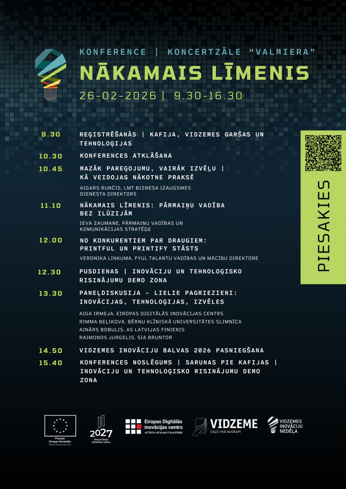 valmiera notiks vidzemes inovaciju nedelas 2026 centralais notikums konference nakamais limenis