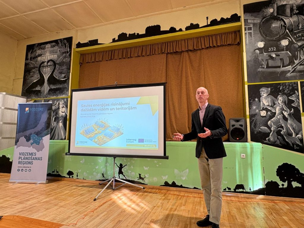 biodiverse stakeholders discuss biodiversity friendly solar energy solutions in vidzeme