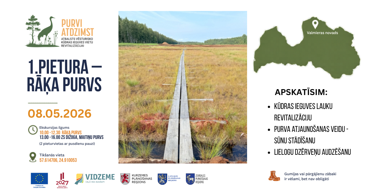 maija visa latvija izbraukuma seminaros bus iespeja klatiene izvertet vesturisko kudras ieguves vietu revitalizacijas risinajumus