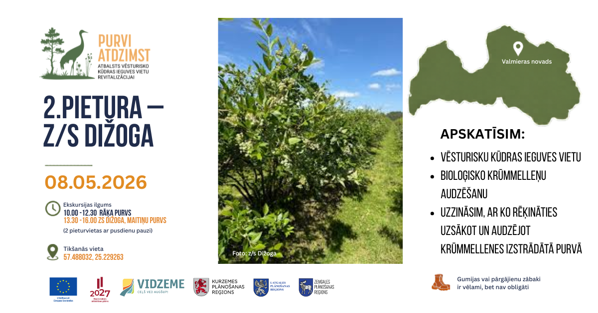 maija visa latvija izbraukuma seminaros bus iespeja klatiene izvertet vesturisko kudras ieguves vietu revitalizacijas risinajumus