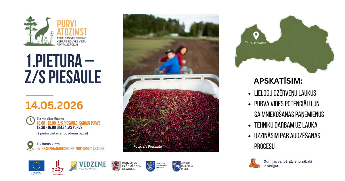 maija visa latvija izbraukuma seminaros bus iespeja klatiene izvertet vesturisko kudras ieguves vietu revitalizacijas risinajumus