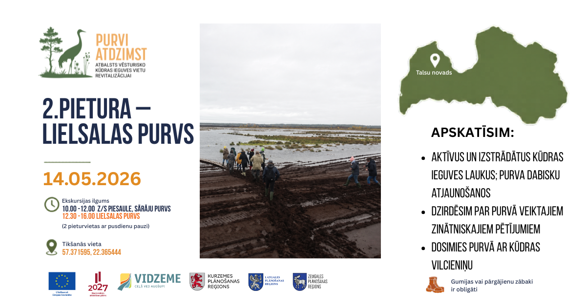 maija visa latvija izbraukuma seminaros bus iespeja klatiene izvertet vesturisko kudras ieguves vietu revitalizacijas risinajumus