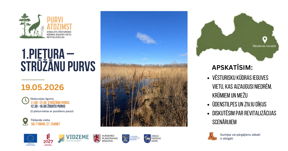 maija visa latvija izbraukuma seminaros bus iespeja klatiene izvertet vesturisko kudras ieguves vietu revitalizacijas risinajumus