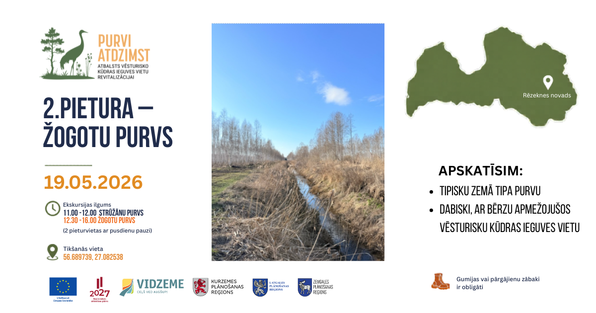 maija visa latvija izbraukuma seminaros bus iespeja klatiene izvertet vesturisko kudras ieguves vietu revitalizacijas risinajumus