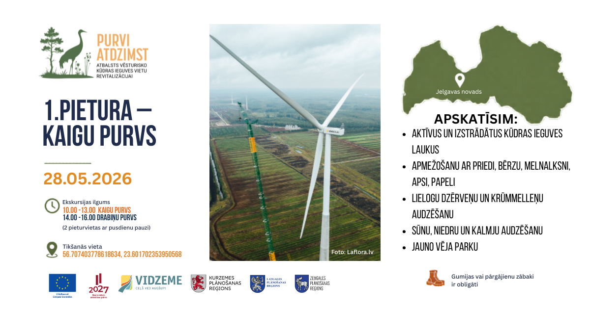 maija visa latvija izbraukuma seminaros bus iespeja klatiene izvertet vesturisko kudras ieguves vietu revitalizacijas risinajumus