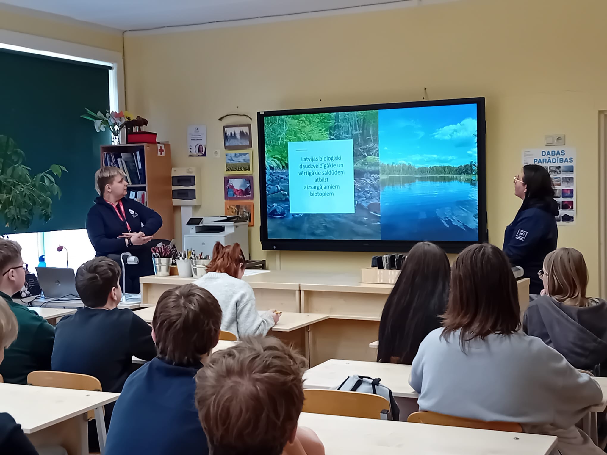 saruna ar jauniesiem par latvijas udeniem un to aizsardzibu