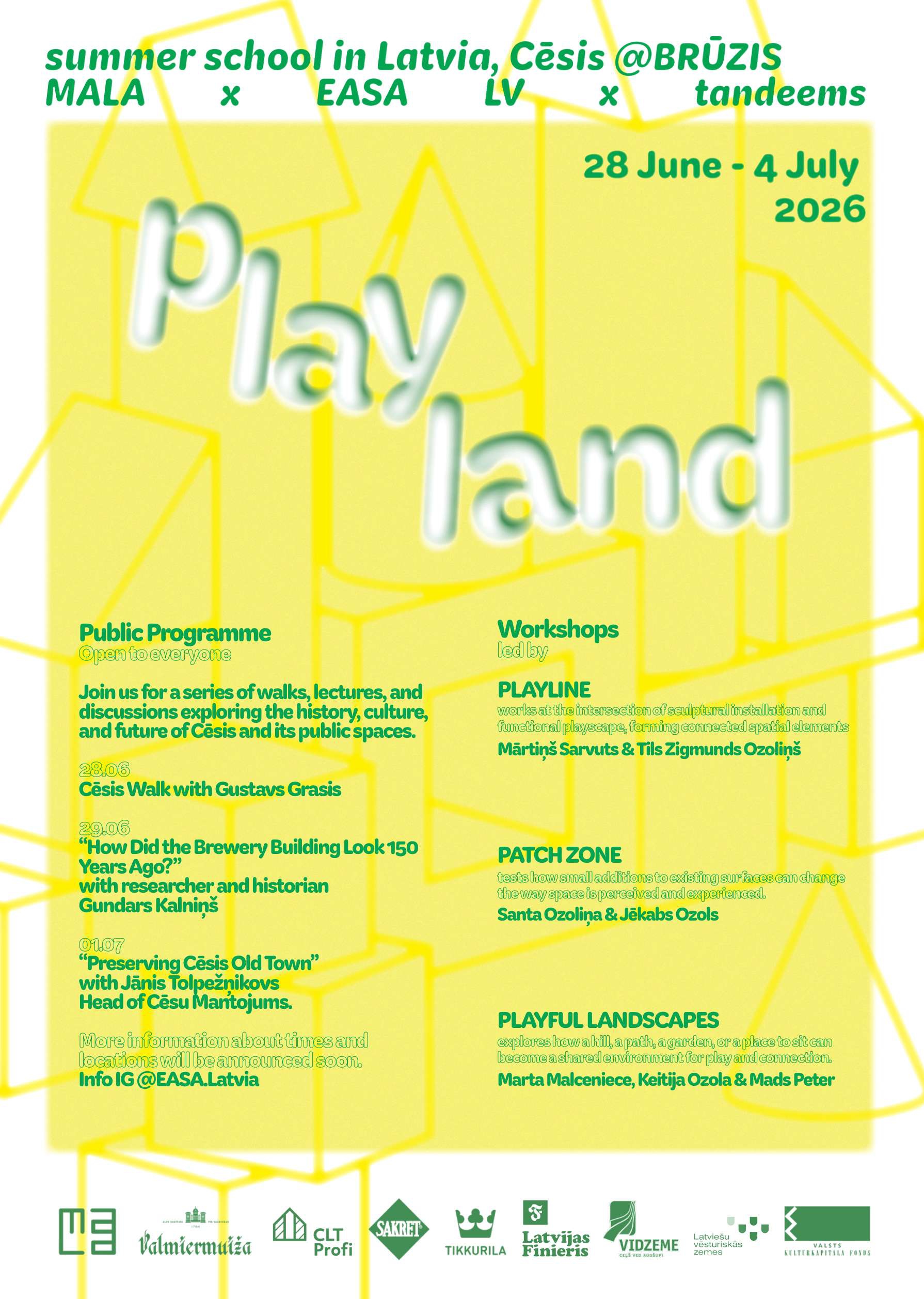 playland arhitekturas vasaras skola cesis aicina domat caur speli