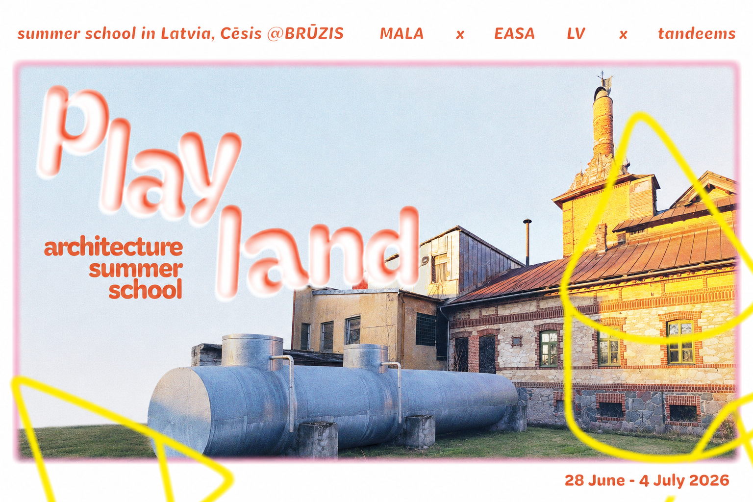 playland arhitekturas vasaras skola cesis aicina domat caur speli