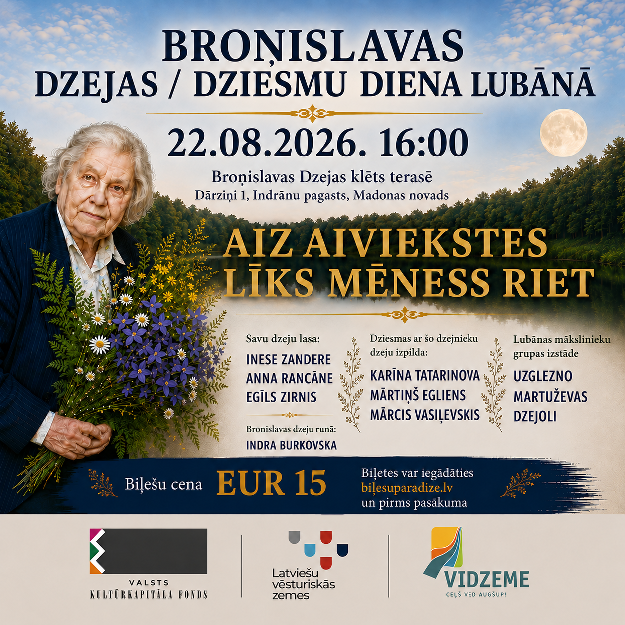 bronislavas dzejas dziesmu diena lubana aiz aiviekstes liks meness riet