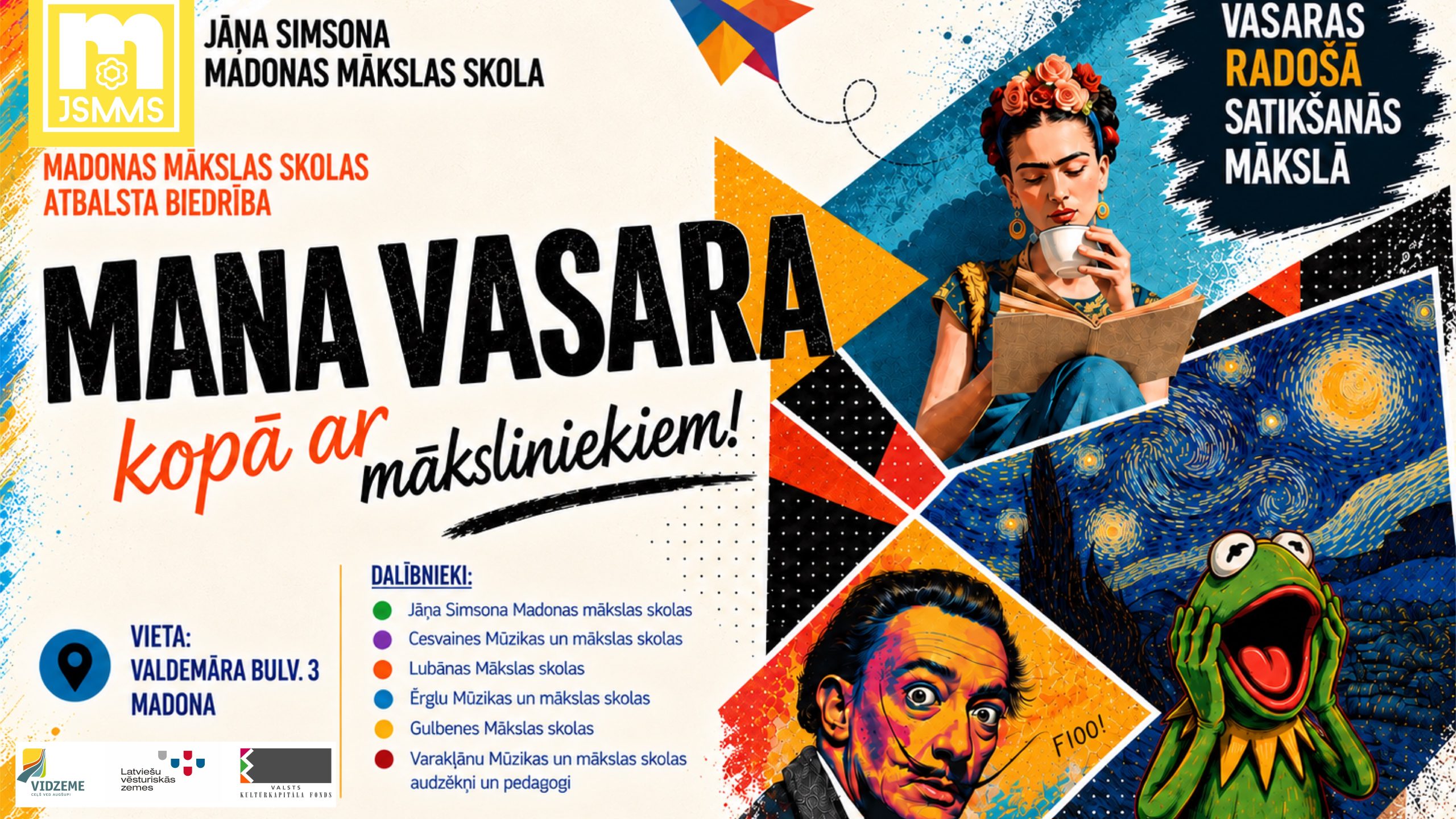 madonas makslas skola turpinas radosais projekts mana vasara kopa ar maksliniekiem