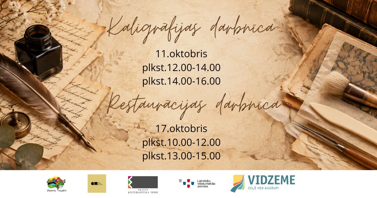 cesis aicina iepazit gramatu restauracijas un kaligrafijas makslu