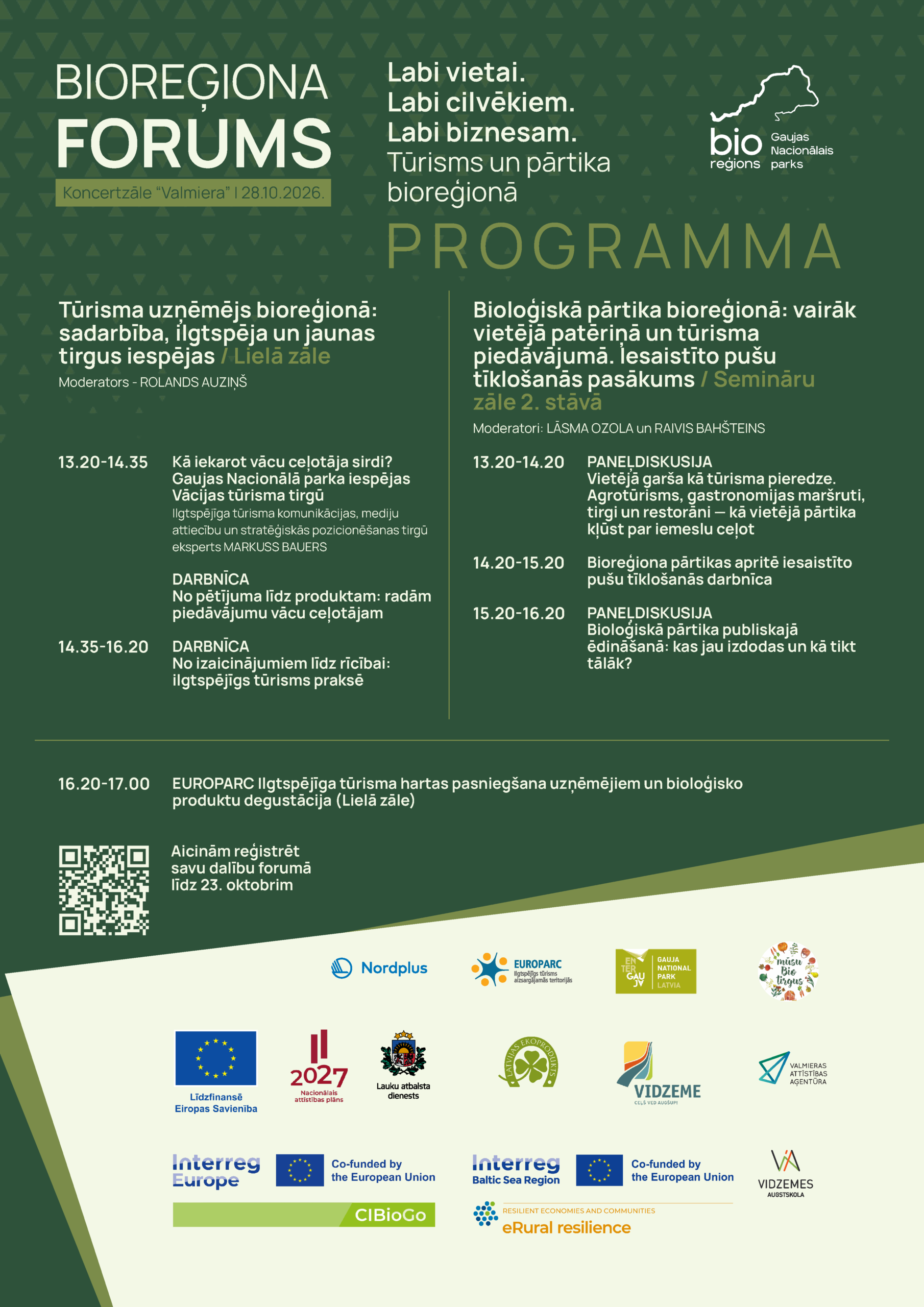 bioregiona forums 2026 turisms un partika kas dod vairak vietai cilvekiem un biznesam
