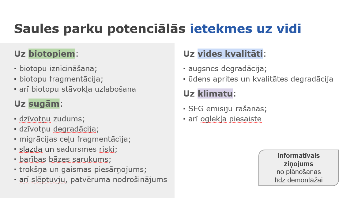 saules parku teritorijas var izmantot ari biologiskas daudzveidibas veicinasanai foto