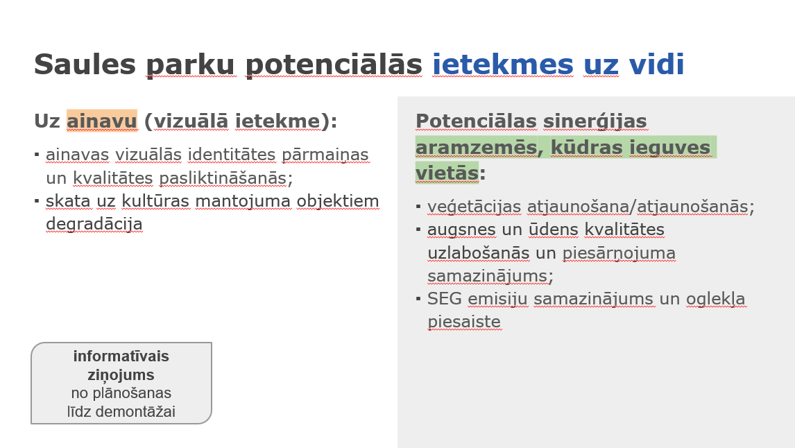 saules parku teritorijas var izmantot ari biologiskas daudzveidibas veicinasanai foto