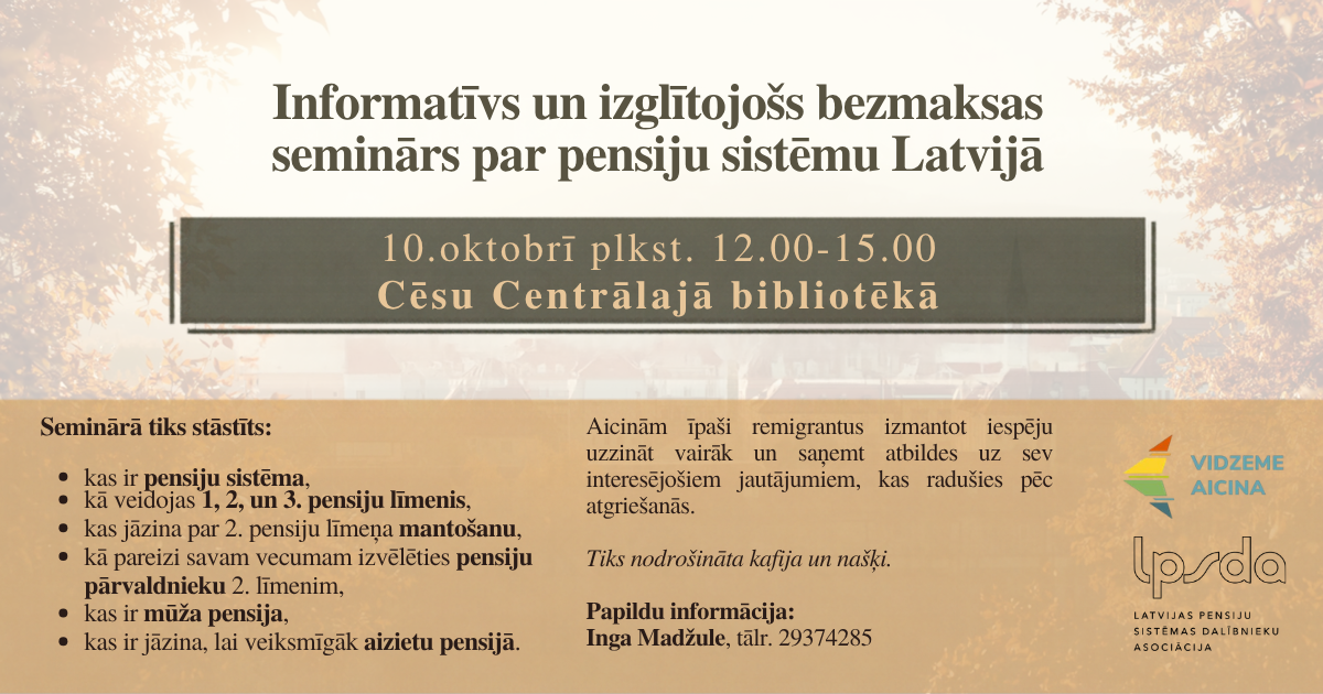 cesis uz seminaru par pensiju sistemu ipasi aicinati remigranti